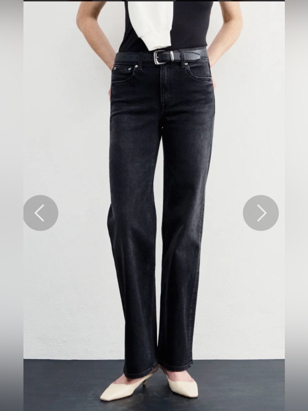 AYR The Secret Sauce in faded Black Date Night Straight-Leg Jeans size 29S
